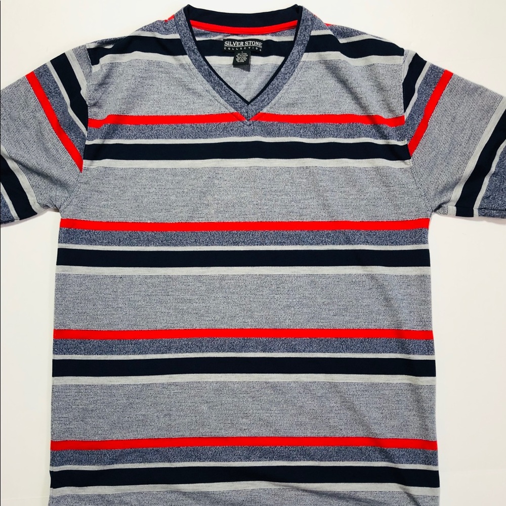 Silver Stone Collection Men’s V-Neck Tee Shirt